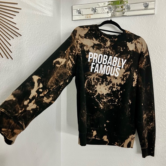 One of a Kind Splatter Tye Dye with black base size Medium - Picture 2 of 11